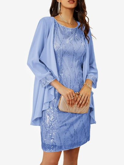 Women's Sequin Dress Two Piece Dress