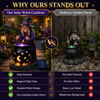 🪄Halloween Witch Glowing Cauldron Solar Light