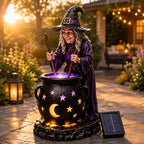 🪄Halloween Witch Glowing Cauldron Solar Light