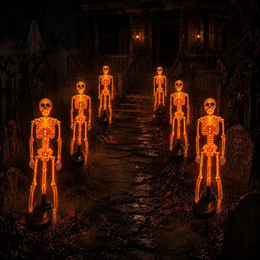 LAST DAY 50% OFF - SOLARSKULL GARDEN LIGHTS WITHEERIE COLOR-CHANGING GLOW
