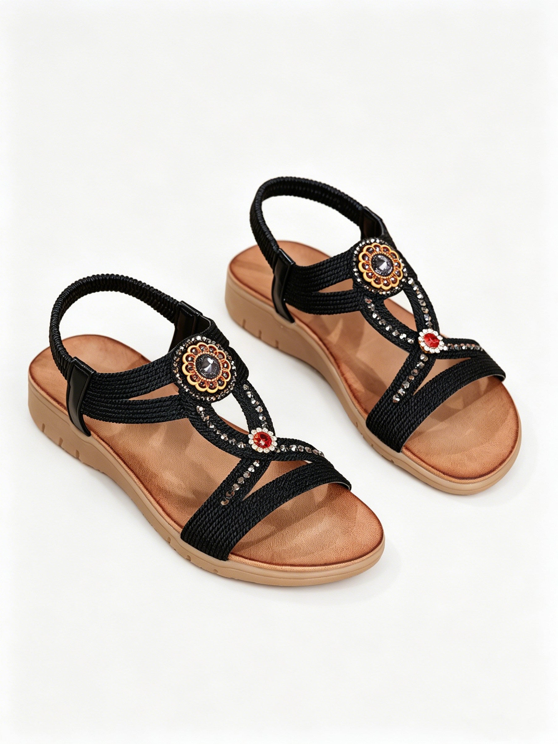 New Bohemian Style Plus Size Comfortable Flat Sandals for Women
