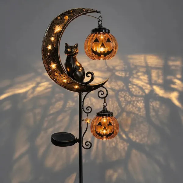 🐈Solar Black Cat Garden Stake Light 🎃 Create a Magical Halloween Glow