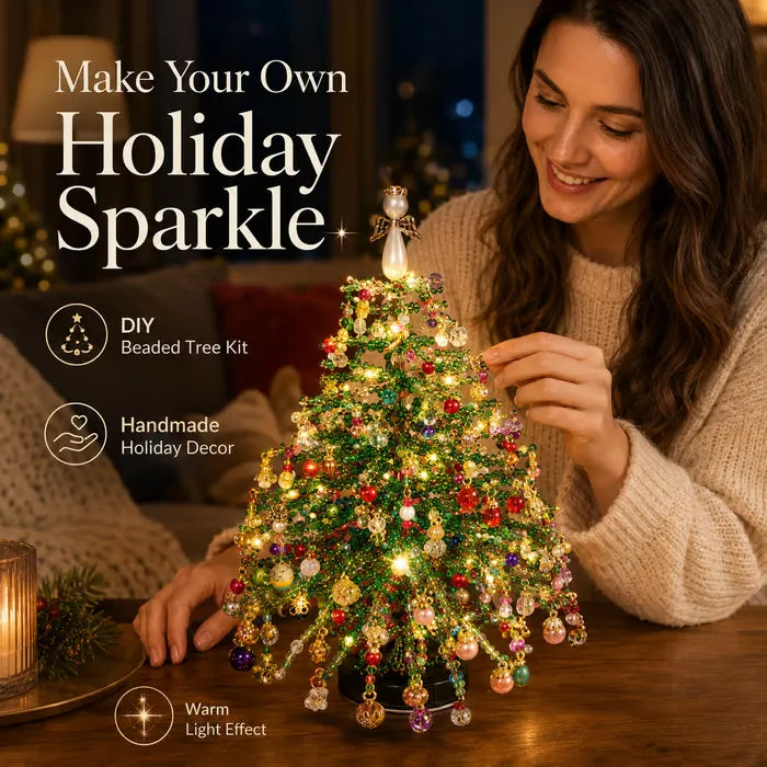 🎄✨ DIY Beaded Christmas Tree Kit – 🎅Create Your Own Sparkling Holiday Decoration(📦Buy 3 Free Shipping)