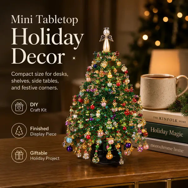 🎄✨ DIY Beaded Christmas Tree Kit – 🎅Create Your Own Sparkling Holiday Decoration(📦Buy 3 Free Shipping)