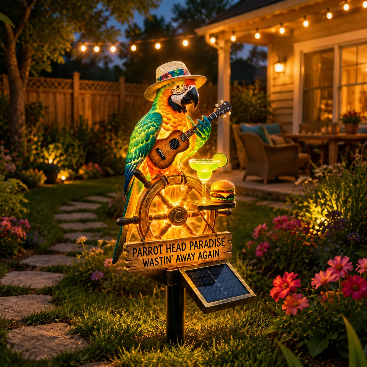 🔥Last Day 70% OFF🔥🌴 PARROT GUITAR SOLAR GARDEN LIGHT