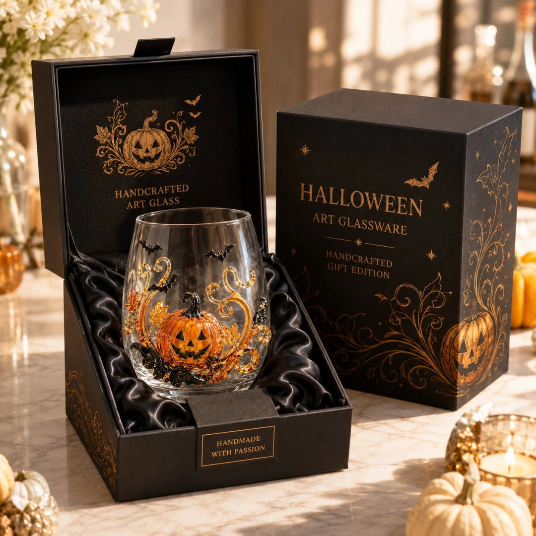 🔥 LAST DAY 40% OFF - 🎃 3D Halloween Glass Cups | Perfect for Parties & Cozy Fall Home Bars
