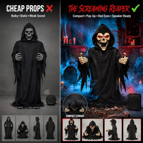 Screaming Reaper Pop-Up Ambush Animatronic🔊