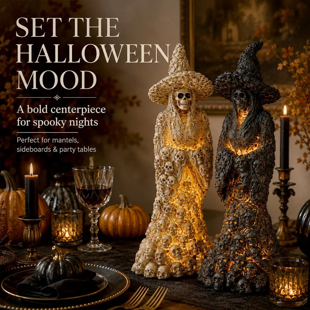 🔥Flash Sale 50% OFF-Skeleton Witch Ornament