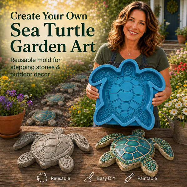 🔥LAST DAY 50% OFF - 🌊 Reusable Ocean Theme Garden Art Mold – Make Your Garden Truly One of a Kind