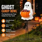 👻 Halloween Ghost Candy Holder Garden Stake