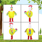 Inflatable Chicken Costume for Adult,Funny Blow up Inflatable costumes Halloween Costume Cosplay