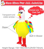 Inflatable Chicken Costume for Adult,Funny Blow up Inflatable costumes Halloween Costume Cosplay