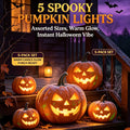 🎃5 Spooky Pumpkin Lights Halloween Decor Set
