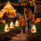 👻 Halloween Ghost Candy Holder Garden Stake