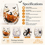 🔥 LAST DAY 40% OFF - 🎃 3D Halloween Glass Cups | Perfect for Parties & Cozy Fall Home Bars