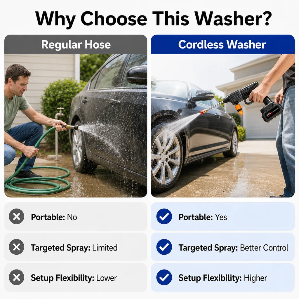Cordless Pressure Washer Kit – Portable Cleaning for Cars, Patios & More