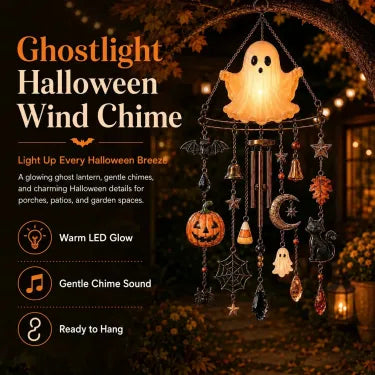 👻 Haunted Glow Ghost Wind Chime
