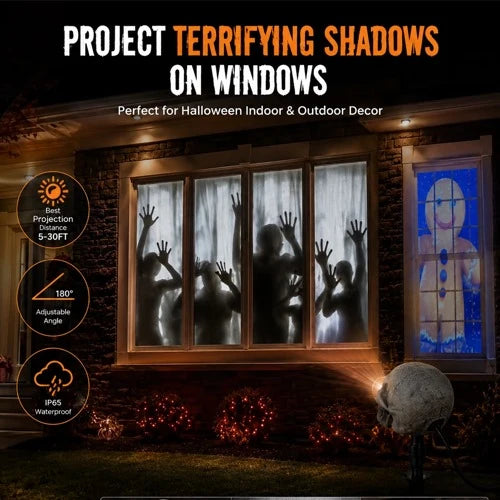 💀Smart Halloween Skull Projector