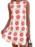 Sundresses for Women 2026 Summer Elegant Floral A Line Short Party Dress Beach Vacation Clothes