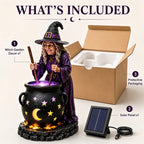 🪄Halloween Witch Glowing Cauldron Solar Light