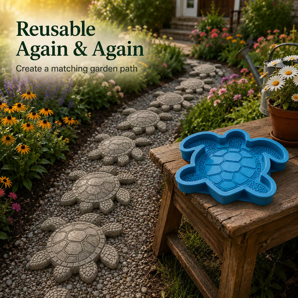🔥LAST DAY 50% OFF - 🌊 Reusable Ocean Theme Garden Art Mold – Make Your Garden Truly One of a Kind