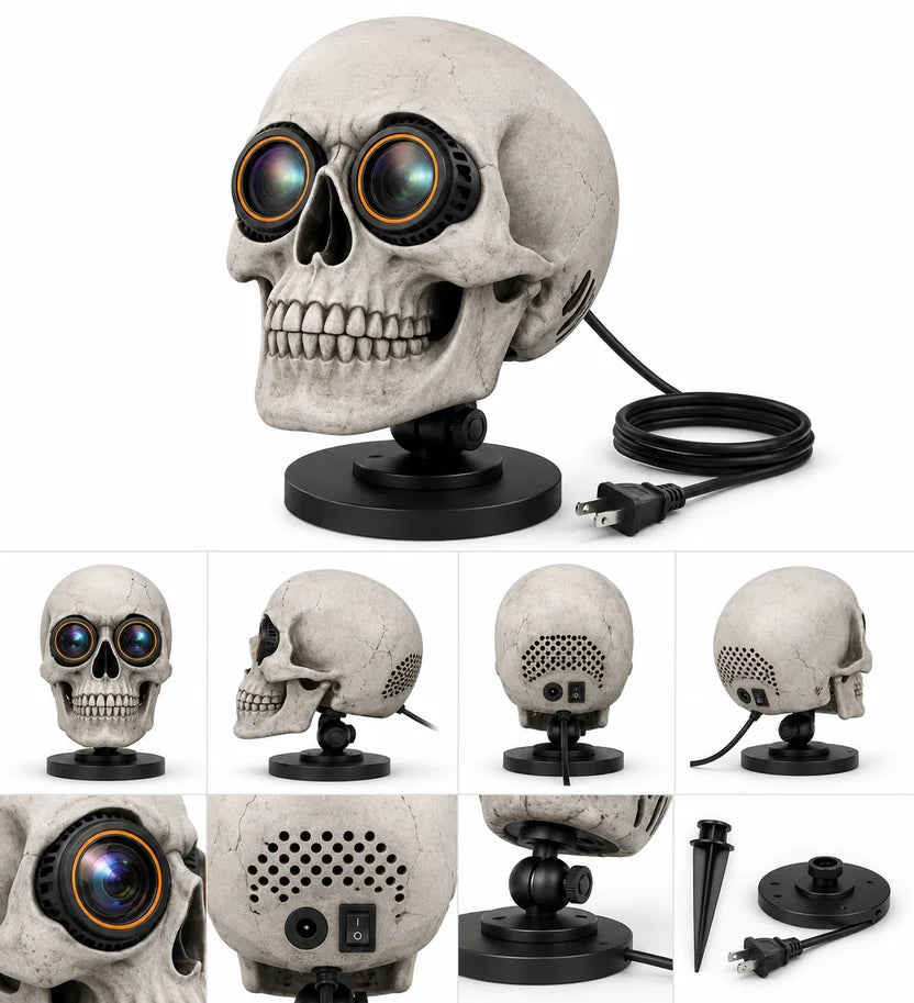 💀Smart Halloween Skull Projector