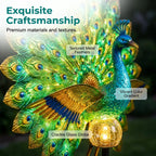 🔥 Last Day 50% OFF 🦚 Animated Solar Peacock Garden Sculpture