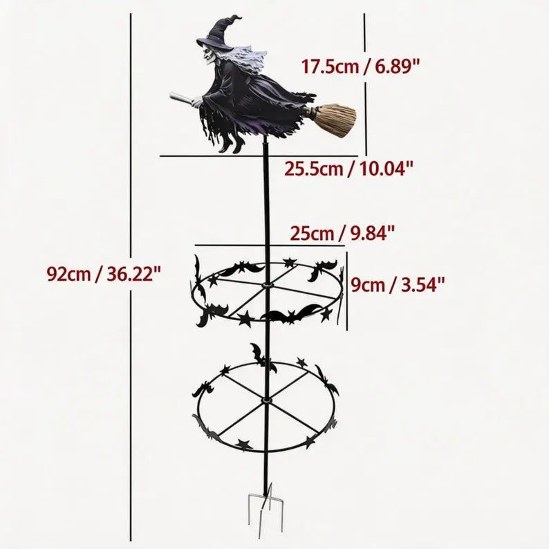 🔥Halloween Early Bird Offer: 50% off🧙‍♀️ The Enchanted Witch Garden Wind Spinner