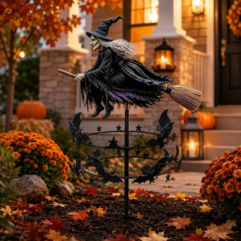 🔥Halloween Early Bird Offer: 50% off🧙‍♀️ The Enchanted Witch Garden Wind Spinner