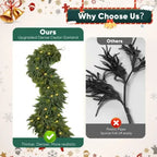 🏆2026 HOT SALE💥 Pre-lit Christmas Cedar Garland