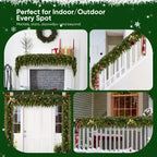 🏆2026 HOT SALE💥 Pre-lit Christmas Cedar Garland