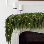 🏆2026 HOT SALE💥 Pre-lit Christmas Cedar Garland