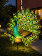🔥 Last Day 50% OFF 🦚 Animated Solar Peacock Garden Sculpture