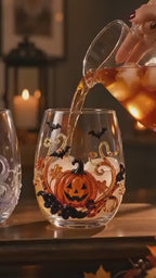 🔥 LAST DAY 40% OFF - 🎃 3D Halloween Glass Cups | Perfect for Parties & Cozy Fall Home Bars