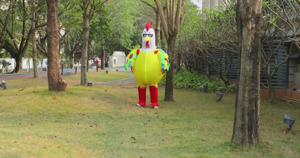 Inflatable Chicken Costume for Adult,Funny Blow up Inflatable costumes Halloween Costume Cosplay