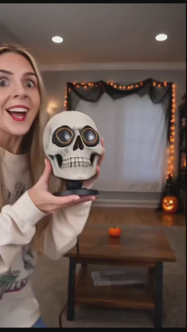 💀Smart Halloween Skull Projector